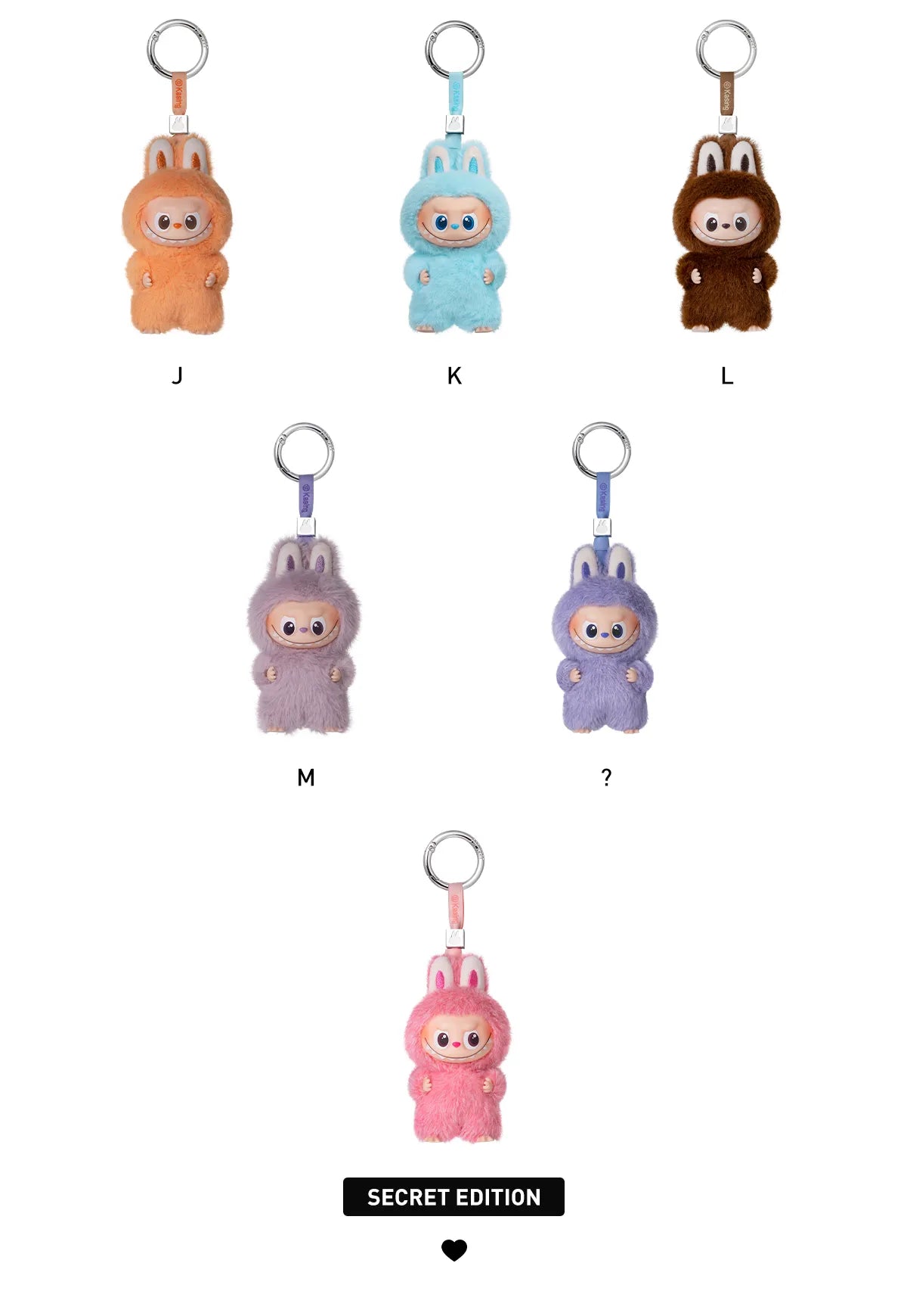 Labubu Pin For Love Brelok (A-M)
