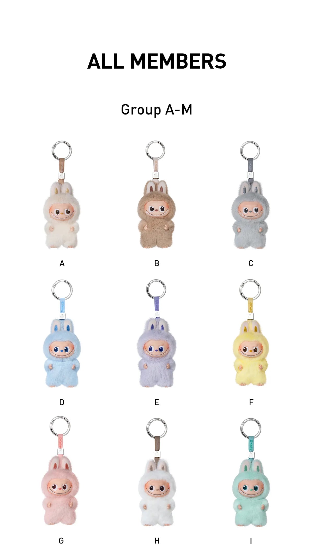 Labubu Pin For Love Brelok (A-M)